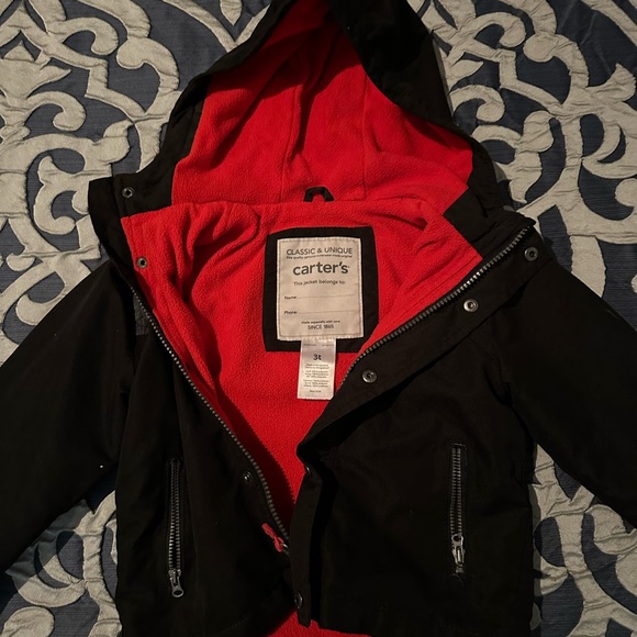 CARTERS boys jacket. Fleeced lined. - Picture 2 of 3